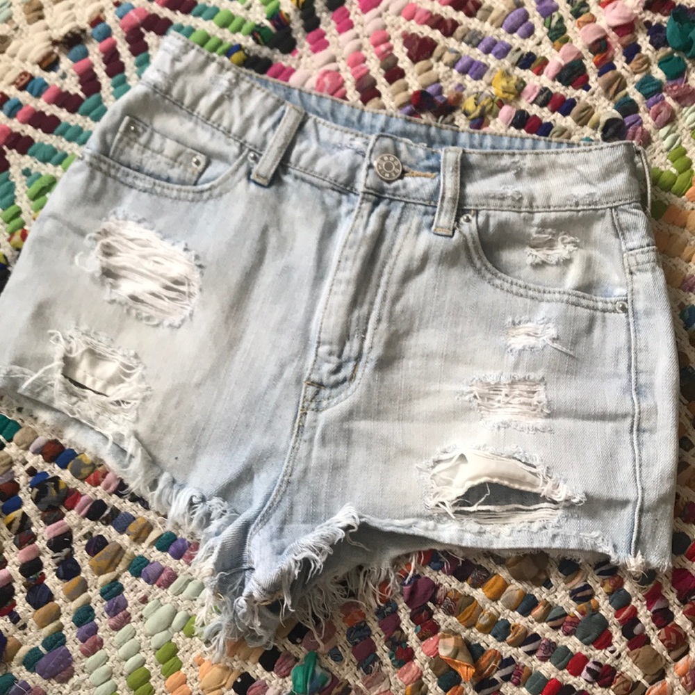 BDG High Waisted Denim Cutoff Shorts